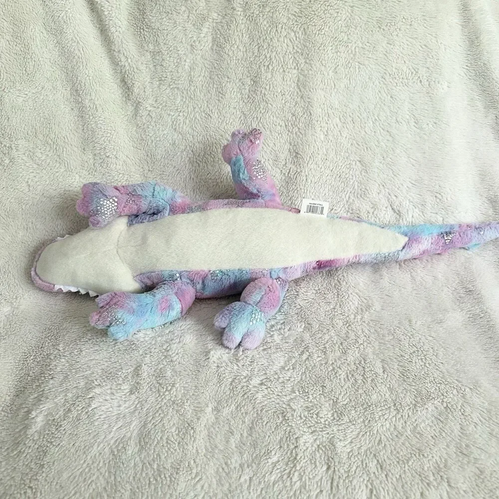 Adventure Planet Pink Purple Glitter Crocodile Alligator Plush Toy 20” Stuffed